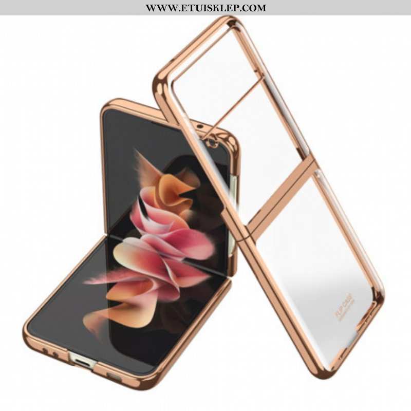 Futerały do Samsung Galaxy Z Flip 3 5G Etui Folio Krawędzie W Stylu Metalu